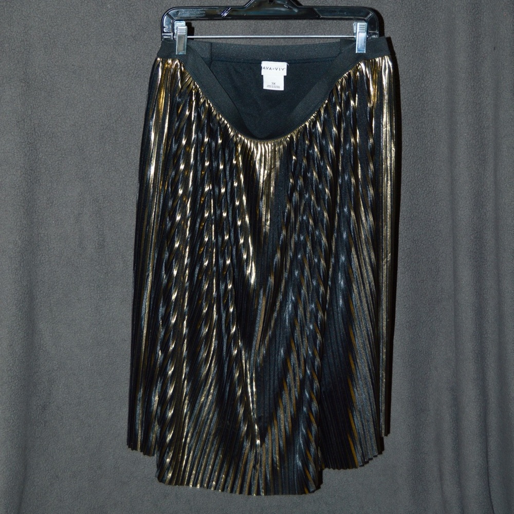 AVA VIV gold and black skirt